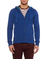 Burberry Brit Brushed Cotton Blend Jersey Hoodie