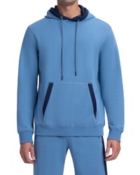 Bugatchi Comfort Cotton Blend Hoodie In Slate At Nordstrom