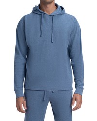Bugatchi Comfort Knit Cotton Hoodie In Slate At Nordstrom