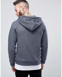 Pretty Green Hoodie With Zip Through In Navy