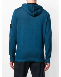 Stone Island Logo Patch Hooded Jumper