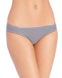 Blue Horizontal Striped Bikini Pant
