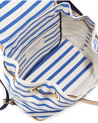 Kate Spade New York Broome Rogers Way Molly Striped Backpack Classic Bluecream