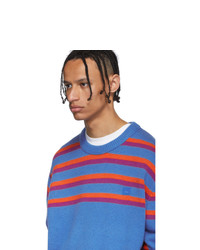 Acne Studios Blue Striped Nimah Sweater