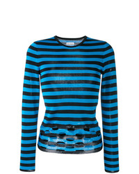 Paco Rabanne Perforated Stripe Jumper