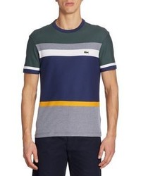 Lacoste Honeycomb Engineered Stripe Tee