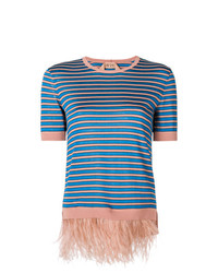 N°21 N21 Feather Striped Top