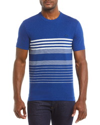 Lacoste Stripe Cotton Linen T Shirt