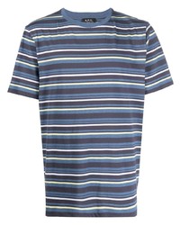A.P.C. Striped Short Sleeve T Shirt