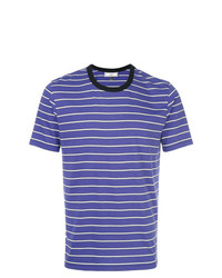 AMI Alexandre Mattiussi Striped Short Sleeves T Shirt