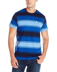 U.S. Polo Assn. Tri Color Stripe Crew Neck Short Sleeve T Shirt