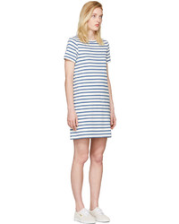 A.P.C. Blue Striped Becky Dress