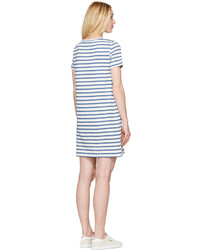 A.P.C. Blue Striped Becky Dress