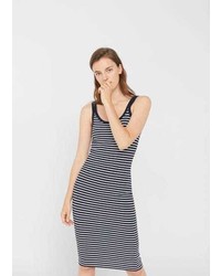 Mango Striped Fitted Dress