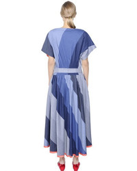 Tsumori Chisato Striped Light Cotton Blend Flannel Dress