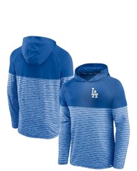 FANATICS Branded Royal Los Angeles Dodgers Line Up Shadow Stripe Raglan Pullover Hoodie