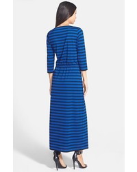 Vince Camuto Two By Signal Stripe Drawstring Waist Maxi Dress