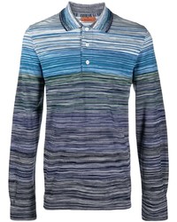Missoni Long Sleeve Striped Polo Shirt