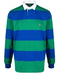 Polo Ralph Lauren Striped Logo Embroidered Rugby Shirt