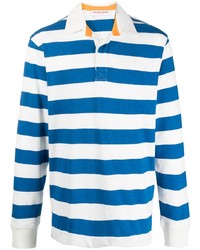Orlebar Brown Tasman Long Sleeved Striped Polo Shirt