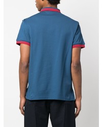 Etro Pegaso Motif Short Sleeve Polo Shirt