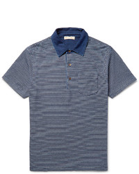 Alex Mill Slim Fit Striped Cotton Jersey Polo Shirt