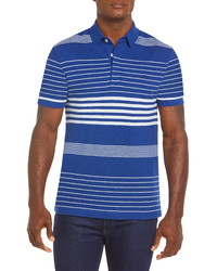 Lacoste Stripe Cotton Linen Pique Polo