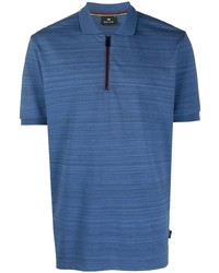 PS Paul Smith Zip Up Short Sleeved Polo Shirt