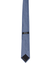 Zegna Blue Striped Tie