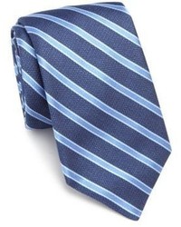 Ike Behar Striped Silk Tie