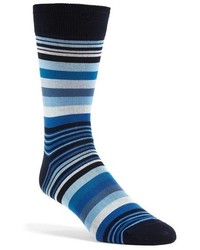Bugatchi Deconstructed Rugby Stripe Socks