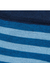 John Smedley Ethan Striped Cotton Blend Socks