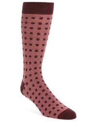 Ted Baker London Dot Stripe Pattern Organic Cotton Socks