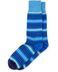 Paul Smith Spin Striped Socks Blue