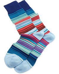 Paul Smith Summer Stripe Socks Light Blue