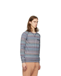 Missoni Blue Striped Sweatshirt