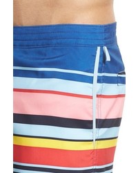 Original Penguin Carryover Stripe Fixed Volley Swim Trunks