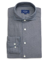 Eton Soft Collection Slim Fit Houndstooth Shirt