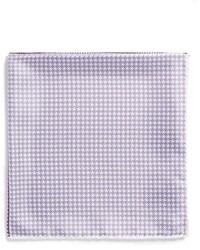 Lanvin Houndstooth Silk Pocket Square