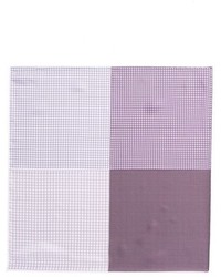 Lanvin Houndstooth Silk Pocket Square