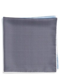 Lanvin Houndstooth Silk Pocket Square