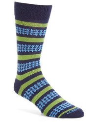 Lorenzo Uomo Houndstooth Stripe Socks