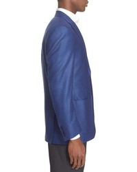 Canali Classic Fit Houndstooth Wool Sport Coat