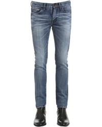 Saint Laurent 155cm Tuxedo Cotton Denim Jeans