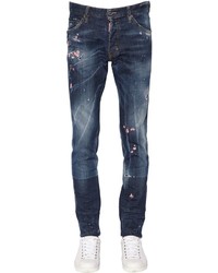 DSQUARED2 165cm Cool Guy Floral Denim Jeans
