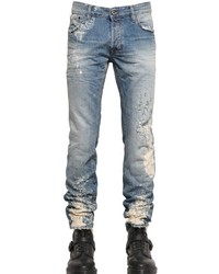 Just Cavalli 175cm Bleached Raw Denim Jeans