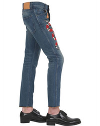 Gucci 175cm Snake Stone Washed Denim Jeans