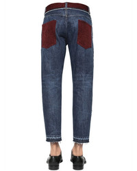 Dolce & Gabbana 17cm Denim On Denim Cotton Jeans