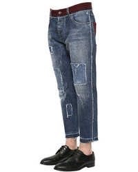 Dolce & Gabbana 17cm Denim On Denim Cotton Jeans
