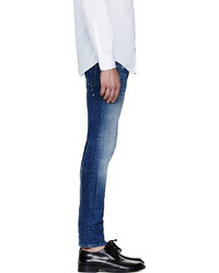 DSquared 2 Blue Faded Paint Splattered Cool Guy Jeans